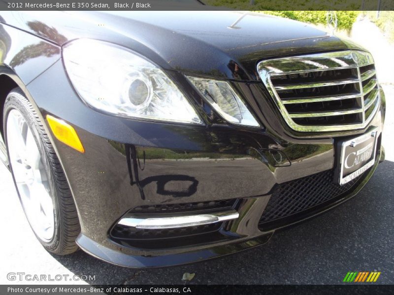 Black / Black 2012 Mercedes-Benz E 350 Sedan