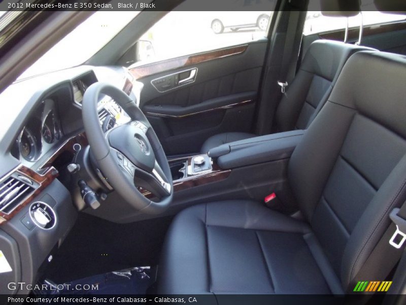 Black / Black 2012 Mercedes-Benz E 350 Sedan