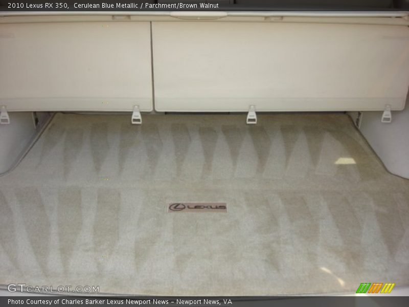 Cerulean Blue Metallic / Parchment/Brown Walnut 2010 Lexus RX 350