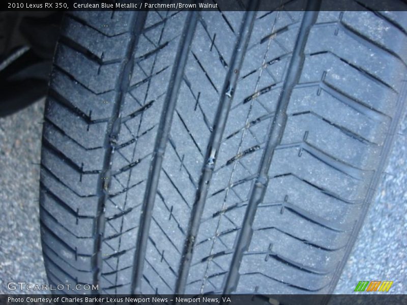 Cerulean Blue Metallic / Parchment/Brown Walnut 2010 Lexus RX 350