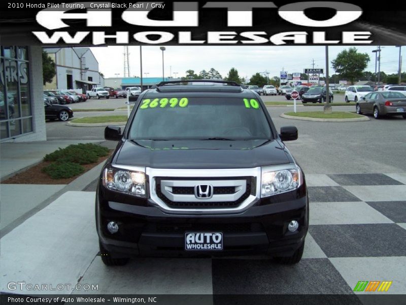 Crystal Black Pearl / Gray 2010 Honda Pilot Touring