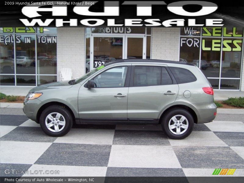 Natural Khaki / Beige 2009 Hyundai Santa Fe GLS