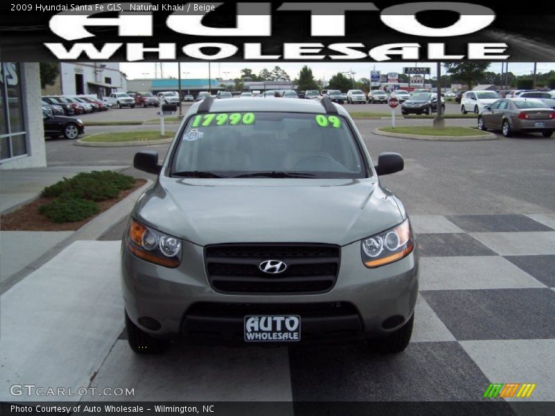 Natural Khaki / Beige 2009 Hyundai Santa Fe GLS