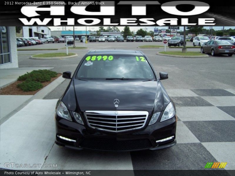 Black / Almond/Black 2012 Mercedes-Benz E 350 Sedan