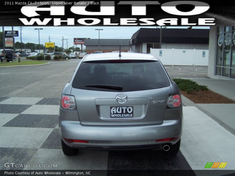 Liquid Silver Metallic / Black 2011 Mazda CX-7 i Sport