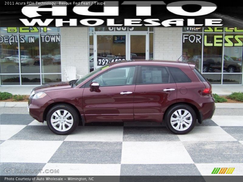 Basque Red Pearl / Taupe 2011 Acura RDX Technology