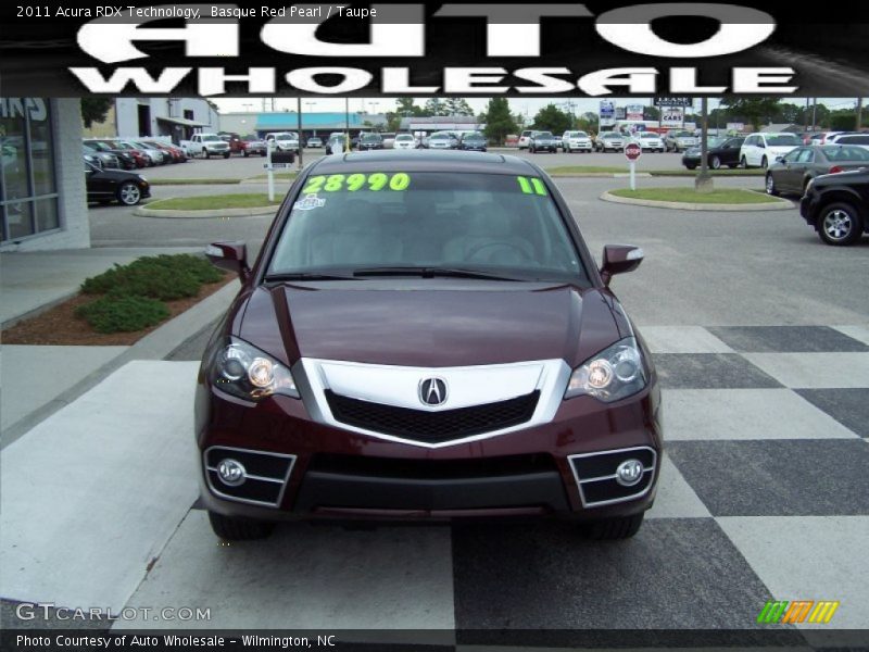 Basque Red Pearl / Taupe 2011 Acura RDX Technology