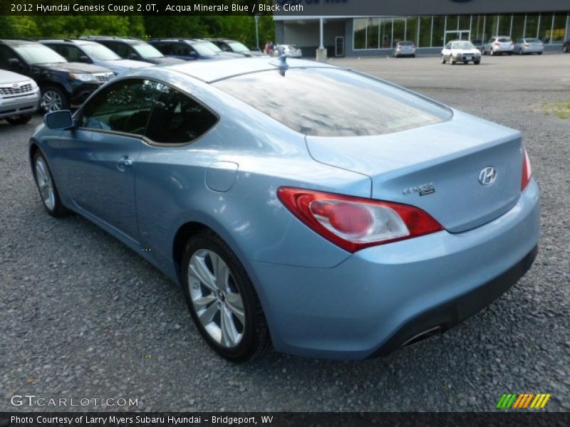 Acqua Minerale Blue / Black Cloth 2012 Hyundai Genesis Coupe 2.0T