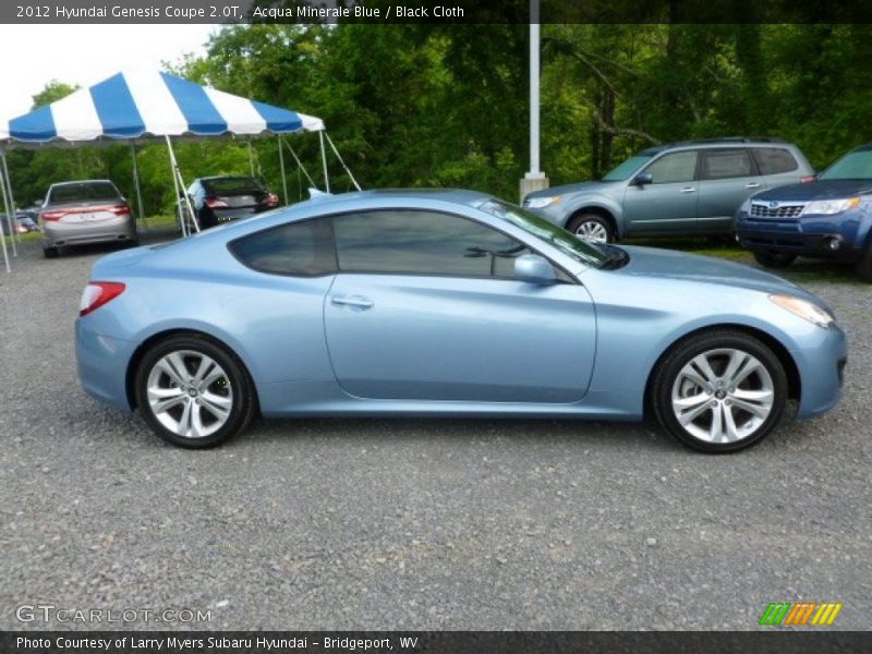 Acqua Minerale Blue / Black Cloth 2012 Hyundai Genesis Coupe 2.0T