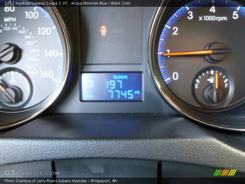 Acqua Minerale Blue / Black Cloth 2012 Hyundai Genesis Coupe 2.0T