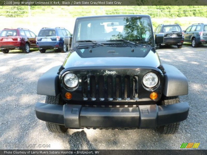 Black / Dark Slate Gray/Med Slate Gray 2008 Jeep Wrangler Unlimited X 4x4