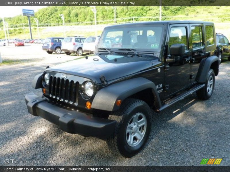 Black / Dark Slate Gray/Med Slate Gray 2008 Jeep Wrangler Unlimited X 4x4