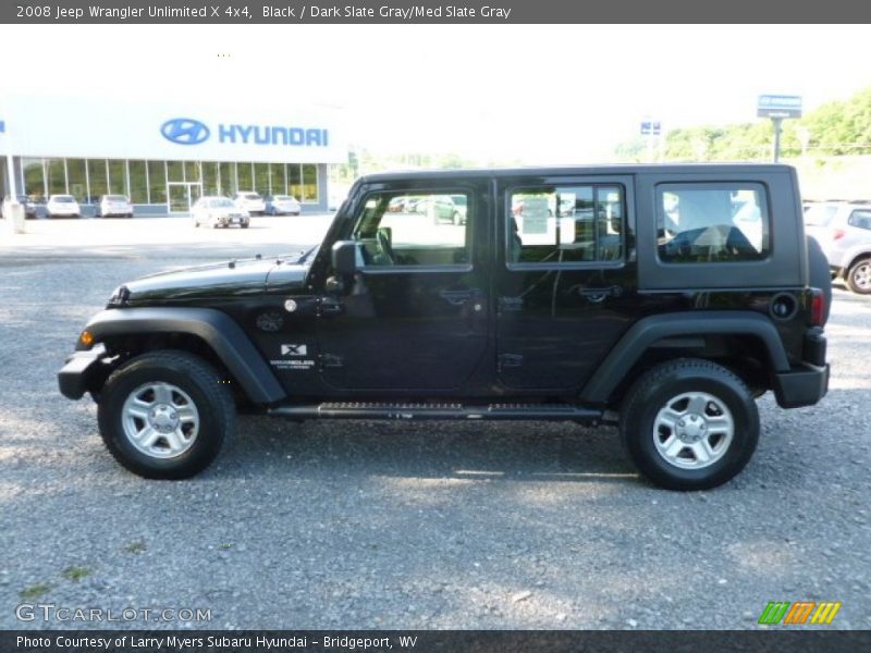Black / Dark Slate Gray/Med Slate Gray 2008 Jeep Wrangler Unlimited X 4x4