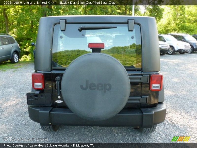 Black / Dark Slate Gray/Med Slate Gray 2008 Jeep Wrangler Unlimited X 4x4