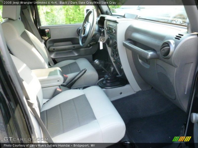 Black / Dark Slate Gray/Med Slate Gray 2008 Jeep Wrangler Unlimited X 4x4
