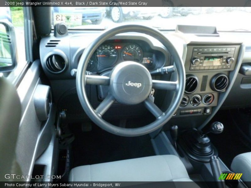 Black / Dark Slate Gray/Med Slate Gray 2008 Jeep Wrangler Unlimited X 4x4