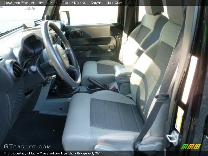 Black / Dark Slate Gray/Med Slate Gray 2008 Jeep Wrangler Unlimited X 4x4