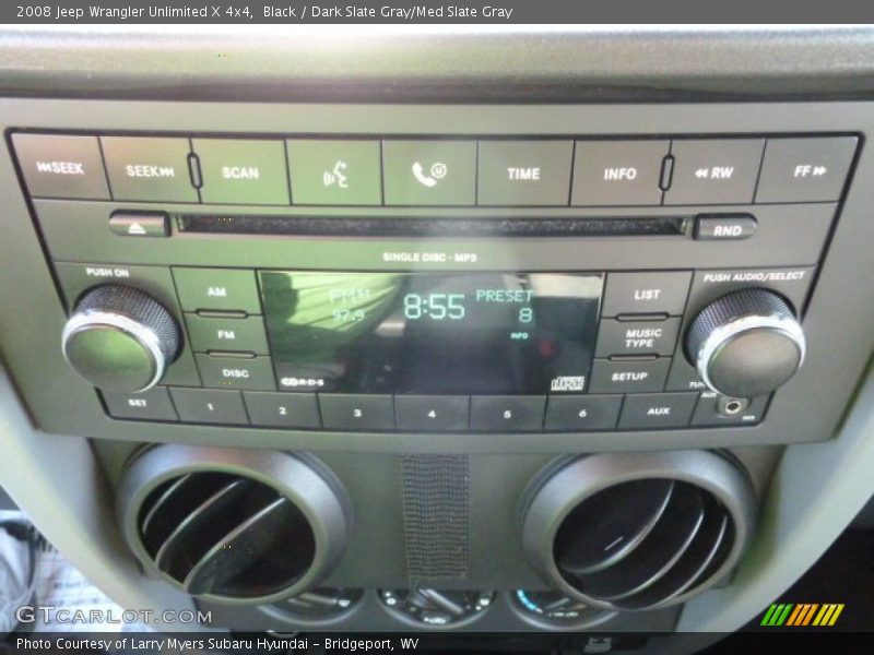 Black / Dark Slate Gray/Med Slate Gray 2008 Jeep Wrangler Unlimited X 4x4