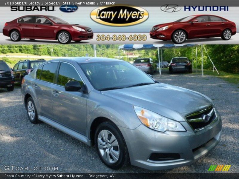 Steel Silver Metallic / Off Black 2010 Subaru Legacy 2.5i Sedan