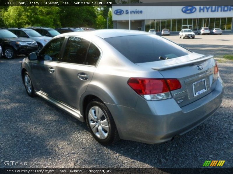 Steel Silver Metallic / Off Black 2010 Subaru Legacy 2.5i Sedan