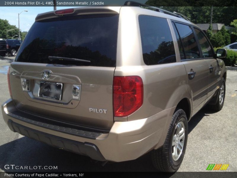 Sandstone Metallic / Saddle 2004 Honda Pilot EX-L 4WD