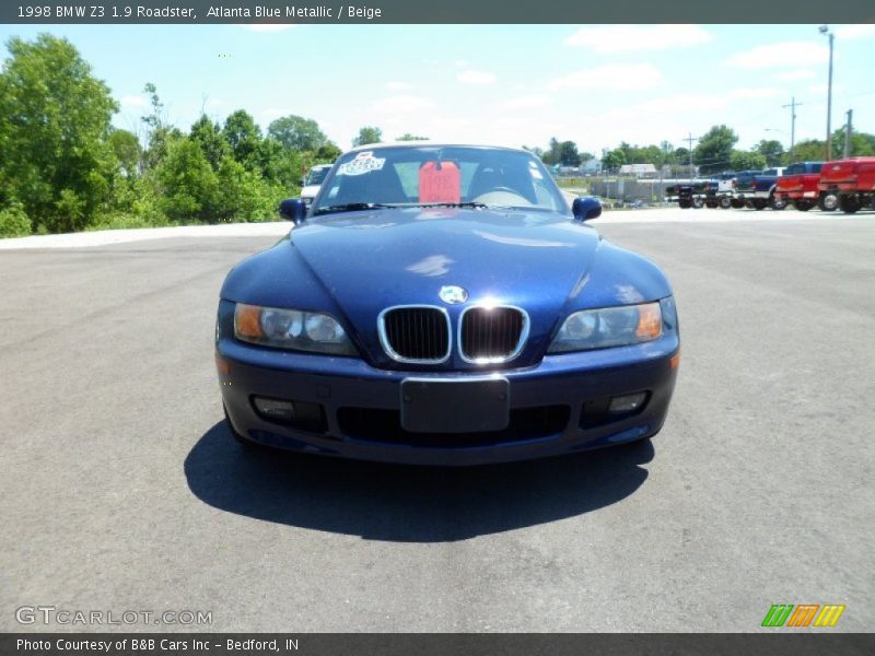 Atlanta Blue Metallic / Beige 1998 BMW Z3 1.9 Roadster