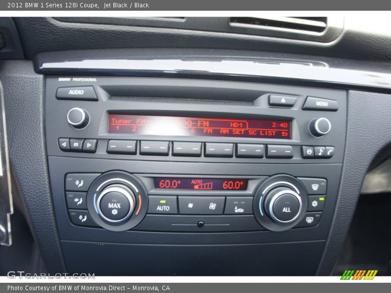 Jet Black / Black 2012 BMW 1 Series 128i Coupe