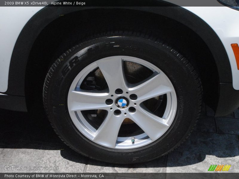 Alpine White / Beige 2009 BMW X5 xDrive48i