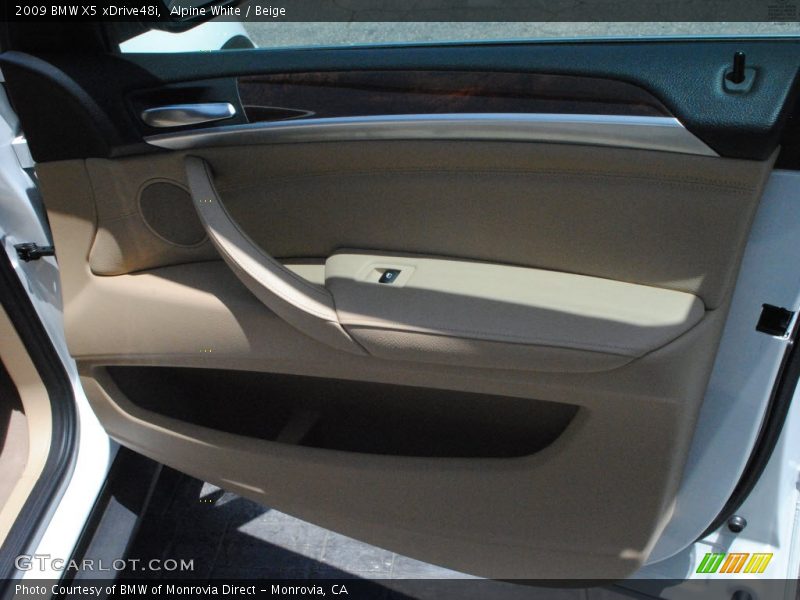 Alpine White / Beige 2009 BMW X5 xDrive48i