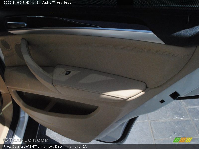 Alpine White / Beige 2009 BMW X5 xDrive48i