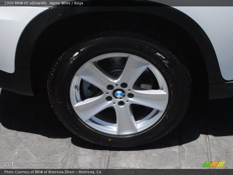 Alpine White / Beige 2009 BMW X5 xDrive48i