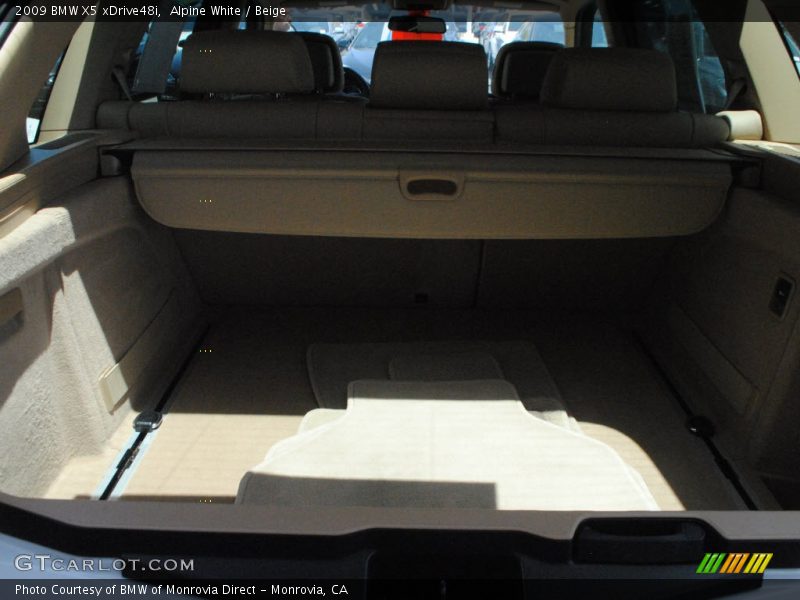Alpine White / Beige 2009 BMW X5 xDrive48i