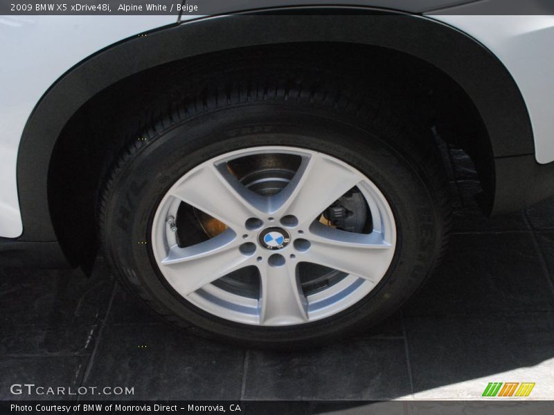 Alpine White / Beige 2009 BMW X5 xDrive48i