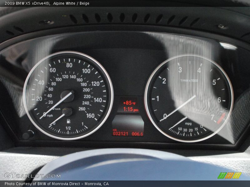 Alpine White / Beige 2009 BMW X5 xDrive48i