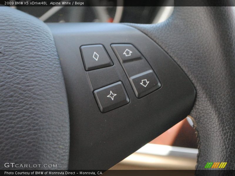 Alpine White / Beige 2009 BMW X5 xDrive48i