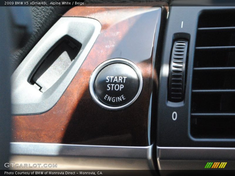 Alpine White / Beige 2009 BMW X5 xDrive48i