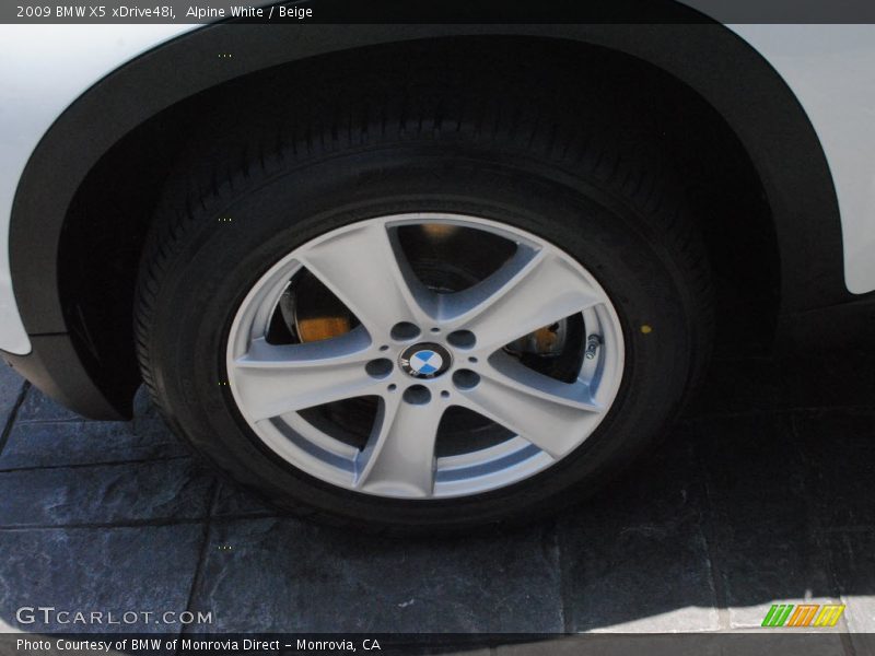 Alpine White / Beige 2009 BMW X5 xDrive48i