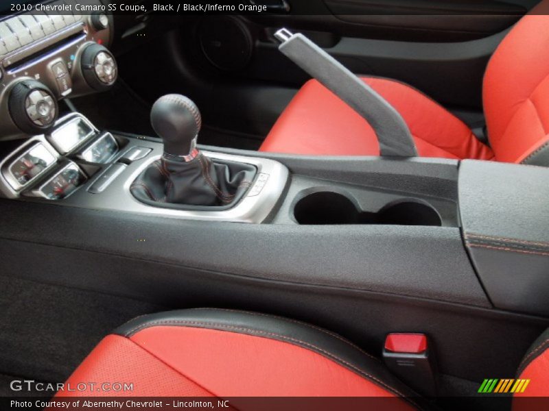 Black / Black/Inferno Orange 2010 Chevrolet Camaro SS Coupe