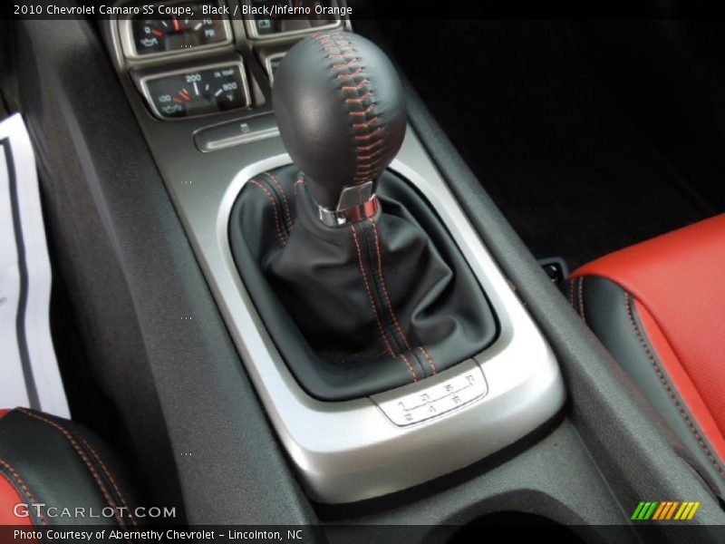 Black / Black/Inferno Orange 2010 Chevrolet Camaro SS Coupe
