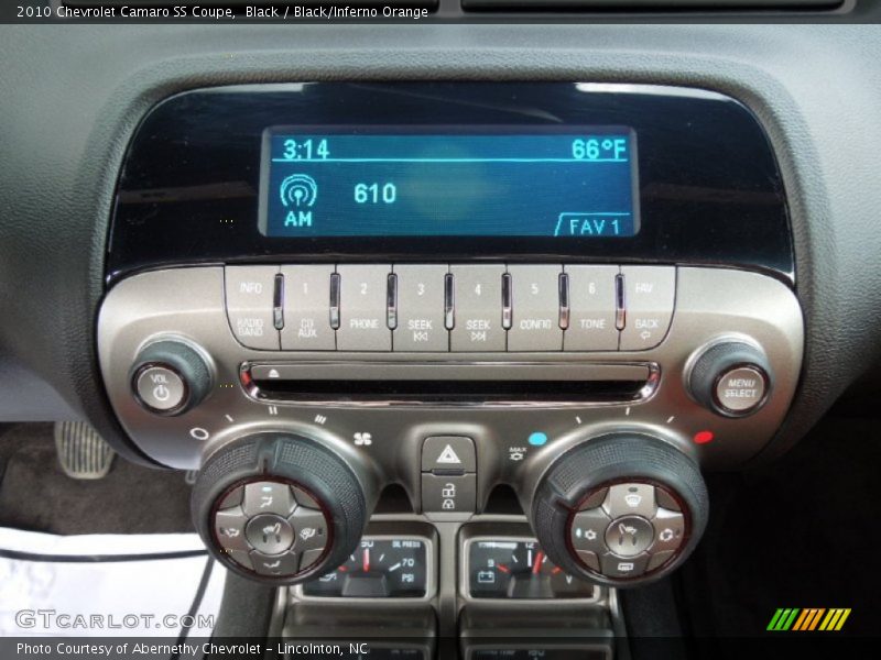 Black / Black/Inferno Orange 2010 Chevrolet Camaro SS Coupe