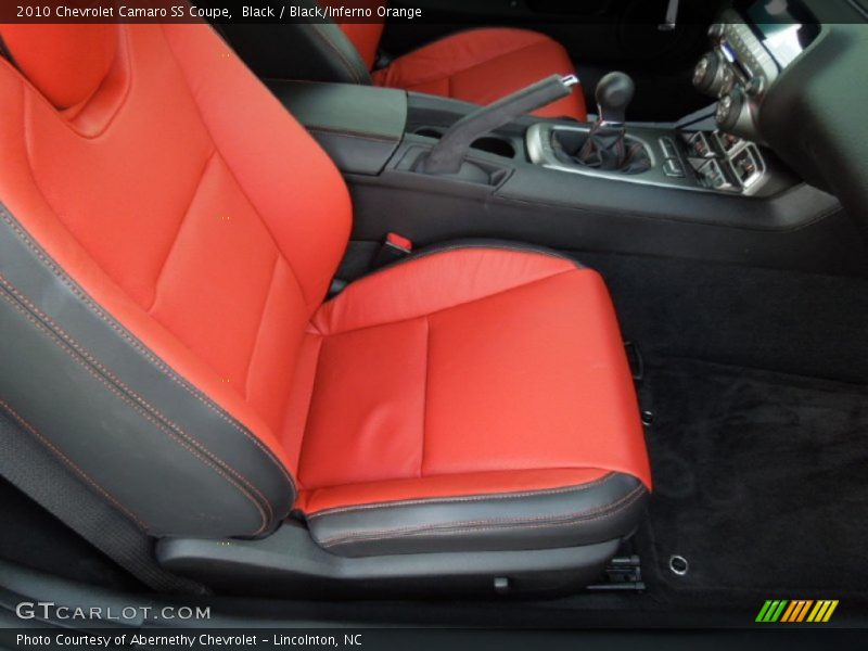 Black / Black/Inferno Orange 2010 Chevrolet Camaro SS Coupe