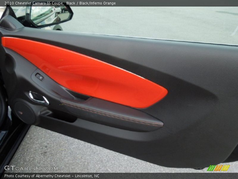 Black / Black/Inferno Orange 2010 Chevrolet Camaro SS Coupe