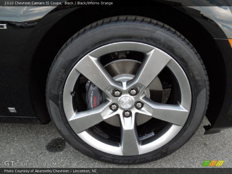 Black / Black/Inferno Orange 2010 Chevrolet Camaro SS Coupe