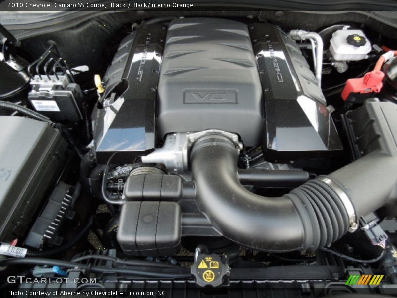 Black / Black/Inferno Orange 2010 Chevrolet Camaro SS Coupe