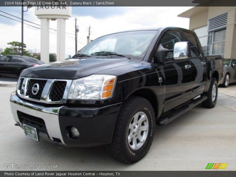 Galaxy Black / Sand/Steel 2004 Nissan Titan LE Crew Cab 4x4