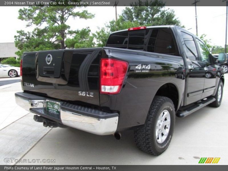 Galaxy Black / Sand/Steel 2004 Nissan Titan LE Crew Cab 4x4