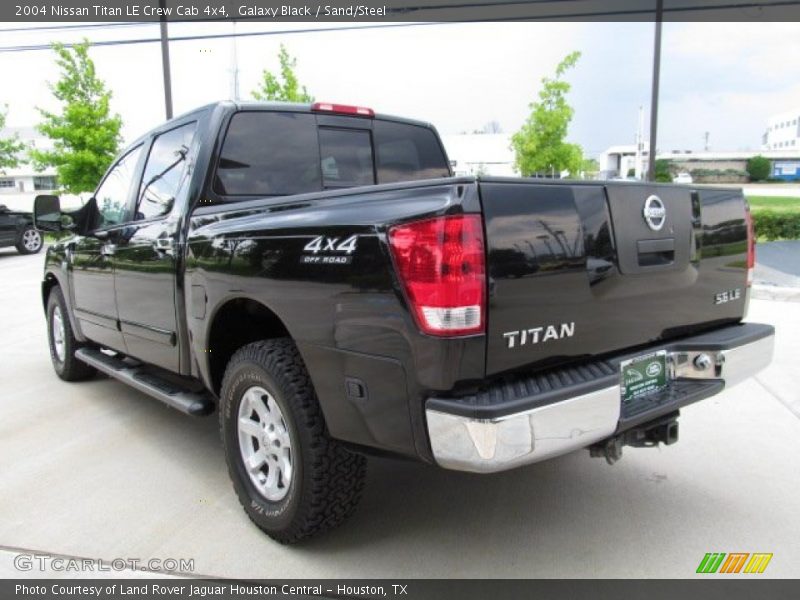 Galaxy Black / Sand/Steel 2004 Nissan Titan LE Crew Cab 4x4