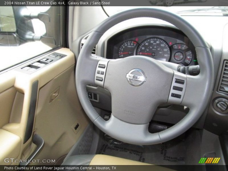 2004 Titan LE Crew Cab 4x4 Steering Wheel