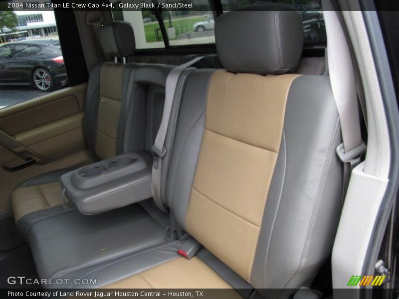 Galaxy Black / Sand/Steel 2004 Nissan Titan LE Crew Cab 4x4