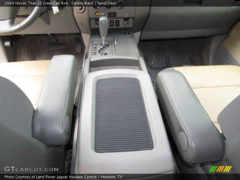 Galaxy Black / Sand/Steel 2004 Nissan Titan LE Crew Cab 4x4